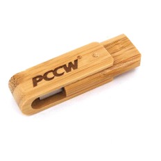 Rotating wooden USB stick - PCCW